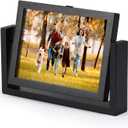 5x7 Picture Frame Black Picture Frame Wooden Photo Frames Acrylic HD Mirror Double Sided Picture Frames Rotatable Standing Desk Photo Frame for Tabletop or Desktop Vertical Display (1PCS/5X7 Inch)