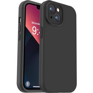 Vooii Compatible with iPhone 13 Case, Liquid Silicone Upgrade [Camera Protection] [Soft Anti-Scratch Microfiber Lining] Shockproof Phone Case for iPhone 13 6.1 inch 