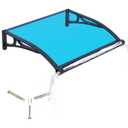 Awning for Door Entrance,40x60 Inch Awnings for Doors with Drainage Sink,Window Canopy Exterior with Aluminum Alloy Bracket,Solid Polycarbonate Cover,UV,Rain,Snow Protection for House,Porch,Patio,Deck