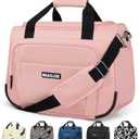 Underseat Carry On Luggage - Lightweight Travel Tote Weekender Bag Overnight Duffle for Travel, Personal Item - Pink-16Inch