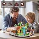 Zoo Micro Mini Bricks Desert Building Blocks,Creative Ideals Zoological Park Architecture Toy Present Model for Adults and Kids Age of 14+ 5000 PCS