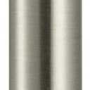 Flanged Sink Tailpiece 1-1/4" OD x 12", Brass Extension Tube for Trap, Inlet Waste Pipe Tubular Drain Connections, Brushed Nickel