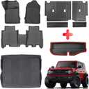 Mabett Interior Cover Mats for Ford Bronco Accessories 4-Door 2021 2022 2023 2024 2025 Floor Mats Rear Seat Back Cover and Cargo Liners with Trunk Lower Storage MatNot fit Bronco Sport