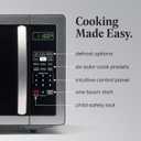 Farberware 1.1 Cu. Ft. Countertop Microwave Oven 1000 Watts Power, Auto Cook Settings, Defrost, Easy Clean and Child Safety Lock - Stainless
