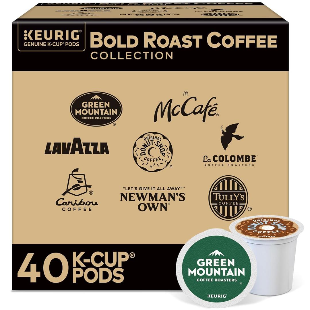 Keurig Bold Roast Coffee Collection Variety Pack, Keurig Single Serve K-Cup Pods, 40ct, BBD: 2027-01-24