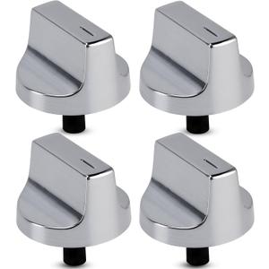 Upgraded W11517334 Stove Knob Replacement for Whirlpool WEG745H0FS0 WEG515S0FS0 Gas Ranges Oven Burner Cooktop Control Knobs, Replace Part # W11122869 W10850033 W11458842, Pack of 4