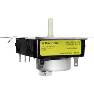 W10436302 WPW10436302 Dryer Timer Compatible with Whirlpool Kenmore Amana Dryer Replaces 4446791 AP6021392 PS11754716 EAP11754716