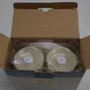 Flameless Candles with Remote Timer, 3D Moving Flickering Flame Battery Operated Candles Lasting 1000+ Hours, 3" x 5" Ivory Real Wax Electric LED Pillar Candles, Set of 2