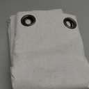 NICETOWN Natural 100% Blackout Linen Curtains 84 inch Long Burg for Living Room, 2 Panels, 52" Wide, Farmhouse Thick Completely Blackout Window Treatment Thermal Insulated Warm Drapes for Winter