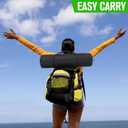 Spiareal 2 Pack High Back Chair for Adults with Headrest Cup Holder Carry Bag Portable Backpack Folding Beach Chair 300lbs Heavy Duty Lightweight High Back for Picnic Camping Fishing(Black)