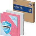 COWAY AP-1512HH & 200M Air Purifier Filter Replacement, Pet Filter Pack, 2 Pet Deodorization Filters and 1 True HEPA Filter, 1 Pack, Pink