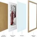 16x20 Frames Set of 3, 16x20 Picture Frames for Wall, Wooden Poster Frames with Plexiglass for Prints, Poster, and Art (Natural Wood)
