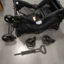 Wagon Stroller for 2 Kids, High Seat & 5 Point Harness, Foldable All-Terrain Wagon for Toddler with Canopy, Parent Organizer, Shoulder Bag, Adjustable Handlebar, Ultimate Double (Black, W2-M)