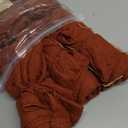 6pcs Fall Terracotta Table Runner Rust Gauze Rustic Cheesecloth 120 Inch 10 FT for Wedding Baby Shower Bridal Shower Birthday Engagement Garden Party Sheer Boho Thanksgiving Decorations