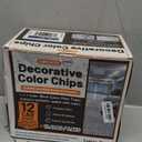 Blend Decorative Color Chips, 3-5MM Epoxy Floor Flakes Chips - Stone Carpet Epoxy Flooring Paint Chips for Garage Floors Walls Interior & Exterior House Painting (Blue, Gray, White, Black, 12.4 Lbs)