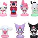 7pc Cute Anime Figurines Cake Topper, Kids Girl Happy Birthday Party Decoration Supplies Cake Decorations Toppers