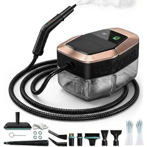 Steam Cleaner, 3 Level Adjustable Pressurized Steam Cleaner for Home, 15s Heat-Up Handheld Steamer for Cleaning, 1.9 Qt Tank Portable Steam Cleaner for Car, Home, Tile, Grout