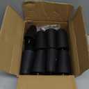 Maitys 4 Inch Round Solid Furniture Legs Furniture Wooden Replacement Chair Feet Dresser Sofa Couch Legs Table Cabinet Footstool DIY Projects for Home(Black,16 Pcs)