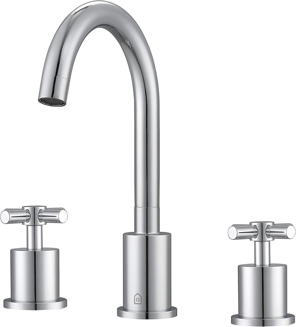 Ancona AN-4303 Prima 3 Bathroom Sink Faucet with 3-Hole Installation in Chrome
