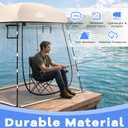 VERSSURE Sports Tent Fits 2-4 Persons,Waterproof Sport Tents Shelter, 6.2FT Height Portable Clear Bubble Tent, Weather Pod for Sports Watching,Camping and Outdoor Activities (Khaki)