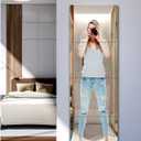 Unbreakable Full Length Mirror For Wall Mounted, Over The Door Mirror, Full Body Mirrors, Safe Shatterproof Mirror for Kids, 10 x 10 inch x 4 Pack, Workout Mirrors for Home Gym, Acrylic Plastic Bedroom