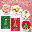 Christmas Employee Appreciation Gifts Star Pin Inspirational Greeting Card for Coworker Teacher Recognition