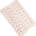 20pcs Velour Clothes Hanger Clips Non- Design for Pants Skirts Delicate Fabrics Seamless Material for Closet Organization