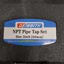 DKIBBITH 2"NPT Pipe Tap, 2"NPT Tap Carbon Steel Hand Threading Plumbing Tap for Accurate Threads, Assorted Plumbers Mechanics DIY Thread cutting tools.