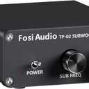 Fosi Audio TP-02 Subwoofer Amplifier Home Audio, Mini Bass Amp Mono Subwoofer Amp, with TDA7498E Chip 220W Volume and Frequency Control, for Powered Passive Subwoofers Bass Shakers