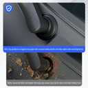 2 x 2Pcs Wiper Hole Cover Compatible with 2019-2025 Chevy Silverado GMC Sierra 1500 Windshield Wiper Pivot Guards Arm Hole Protection Cover Replacement for 2019-2025 Chevy Silverado Accessories