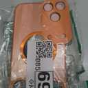 Magnetic Series Design for iPhone 17 Pro Max Case,[Compatible with MagSafe][Military Drop&Full Camera Lens Protector] Large Window Logo View Dust-Proof Matte Shockproof Cover,Orange