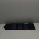 USB Solar Panel, Multiple Rope Holes Solar Charger, Camping Outdoor Sports Man for Woman (Black)