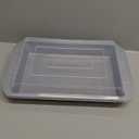 Farberware Nonstick Bakeware Baking Pan With Lid / Nonstick Cake Pan With Lid, Rectangle - 9 Inch x 13 Inch, Gray