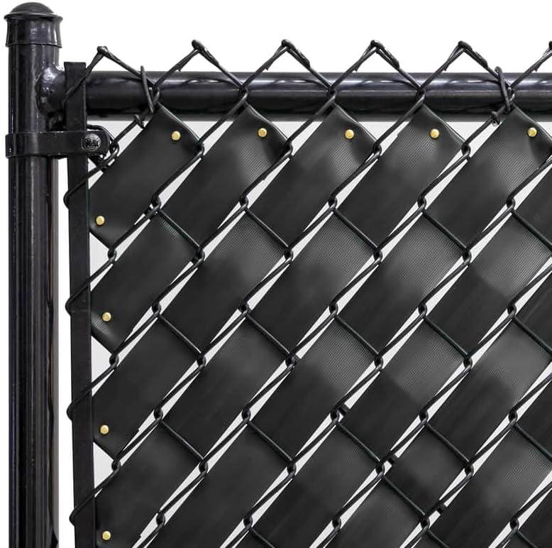 Chain Link Fence Privacy Tape 250 ft (40 SqFt) (Obsidian Black) for Gardening, Outdoor Wall, Balcony, Patio, Yard, Injury Prevention, Safety Fence Cover for Dog, Other Pet Hedge Slats