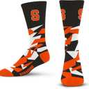 For Bare Feet NCAA SYRACUSE ORANGE Shattered Camo Crew Sock Team Color Large
