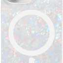 LONLI Hue - Magnetic Case for iPhone 15 Pro - [Compatible with Magsafe] - [360 Shock-Absorbent Bumper] - [Cute and Unique Phone Cover for Girls and Women] - White Pearl Tort