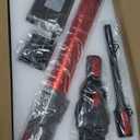 Cordless Vacuum Cleaner,Vacuum Cleaners for Home with Super Suction,Lightweight Stick Vacuum with 35 Mins Runtime,Rechargeable Cordless Vacuum for Carpet, Tile, Pet Hair, Hardwood Floors(Red)