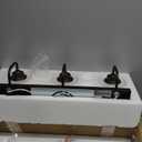 Zeyu 3-Light 15W LED Vanity Light with Crystal Bubble, 20.5 Inch Bathroom Vanity Light Fixtures with 5 Colors Modes, Oil Rubbed Bronze Finish with Clear Glass