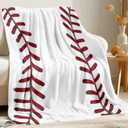 KING DARE Baseball Blanket, Baseball Gifts for Boys Girls 6-8-12, Unique Baseball Stuff Gifts for Baseball Lover, Soft Fleece Baseball Throw Blankets for Kids 50x60 Inch