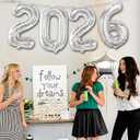 6 x KatchOn, Silver 2026 Number Balloons - 16 Inch | 2026 New Year Balloon | 2026 Balloon | Silver Foil Balloons 2026 For New Years Decorations 2026 | New Years Eve Party Supplies 2026 | NYE Decorations