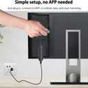 dibdib iOS Wireless HDMI Display Adapter (iOS only), Streaming Device for All iPhone Models to TV, HD Video and Audio Sync, Streaming Mirroring YouTube Tiktok to TV, Not Support Netflix