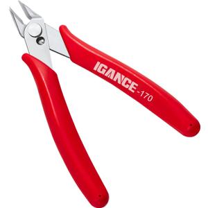 IGAN-170 Wire Cutters, Precision Electronics Flush Cutter, One of the Strongest and Sharpest Side Cutting pliers with an Opening Spring, Ideal for Ultra-fine Cutting Needs. (Pack 1)
