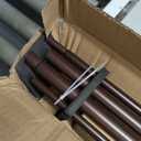 Double Curtain Rods 72 to 144 Inches with Solid Aluminum Alloy Brackets, 1 Inch Adjustable Drapery Rod, Heavy Duty Dual Curtains Rod for Window, Sliding Door, Bedroom Decoration, Matte Brown