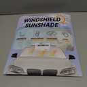 Custom Fit XC90 Windshield Sunshade for 2016 2017 2018-2024 2025 2026 Volvo XC90 SUV Interior Accessories Front Window Shield 210T Silver Coating Cover for Windshield Sun Visor Protector Blocks UV