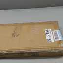 VEVOR 1.2" Rise Cuttable Threshold Ramp for Doorways, 35.4" Wide Natural Rubber Wheelchair Ramp, Non-Slip Solid Rubber Ramp with Double-Sided Tape for Doorways, Driveways, Bathroom, Smooth Tile