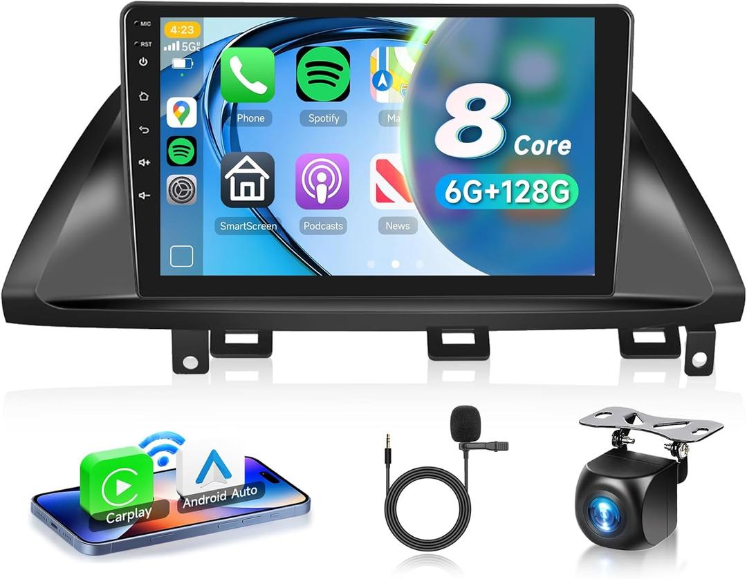 2G+64G Car Radio Stereo for Honda Odyssey 2005-2010 with Wireless CarPlay/ Android Auto, 10.1 Inch HD Touch Screen Android 13 Head Unit GPS WiFi Bluetooth FM/ RDS EQ HD Backup Camera