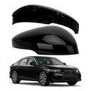 LOIYLLEN Passenger Side Mirror Cover Replacement for Honda Civic 2022-2024, Civic Si Sedan 2022-2025, Type R Hatchback 2023-2025 - Right Side Mirror Covers, Rear View Mirrors Cap With Lamp, Black 1 Pack