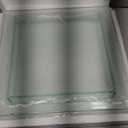 Royal Imports Flower Glass Vase - Flat Square Trim - 12"x12" Tall, Clear - Decorative Modern Floral Centerpiece Accent for Home Decor Living Room Bathroom, Kitchen, Shelf, Table, Entryway, Wedding