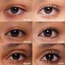 JUDYDOLL 3D Curling Eyelash Iron Mascara -Waterproof, Contains Fibers for Lengthening, Ultra Fine Tip to Apply without Clump, Smudge-Proof, Iron Wand Tubing Mascara (6Curling Design #01Black, 0.07oz)