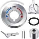 Retrofit Trim Kit, Compatible with Symmons/Temptrol Tub and Shower Faucets, Includes Escutcheon, Screws, Dome Cover, Diverter Handle and Tri-Star Handle, Polished Chrome(1 Pack)